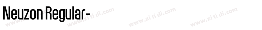 Neuzon Regular字体转换 Neuzon Regular字体转换